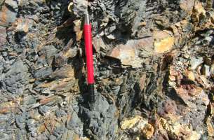 La Miñosa: depósitos volcánicos