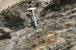 La Miñosa: depósitos volcánicos