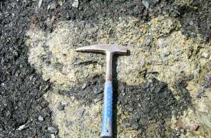 La Miñosa: depósitos volcánicos