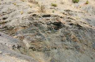 La Miñosa: depósitos volcánicos